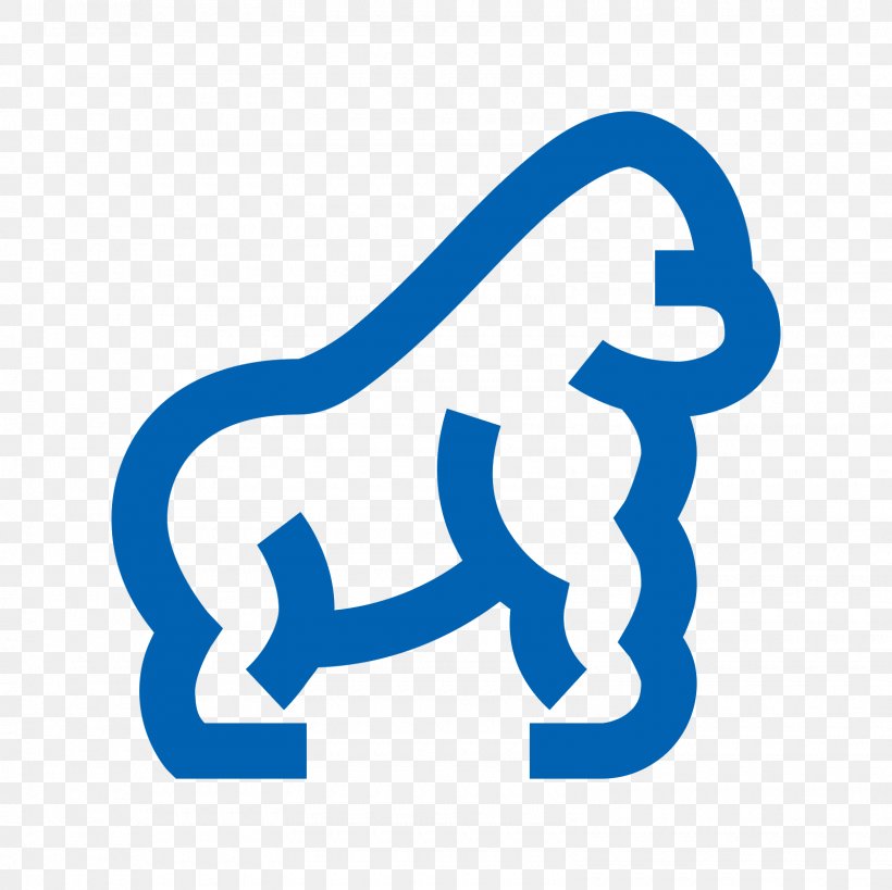 Gorilla Icon Design Clip Art, PNG, 1600x1600px, Gorilla, Animal, Area, Brand, Icon Design Download Free