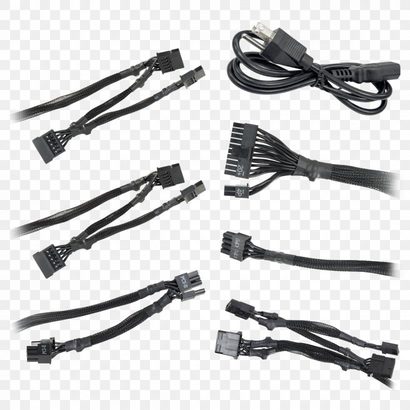 Power Supply Unit ATX Power Converters 80 Plus EVGA Corporation, PNG, 1200x1200px, 80 Plus, Power Supply Unit, Ac Adapter, Atx, Cable Download Free