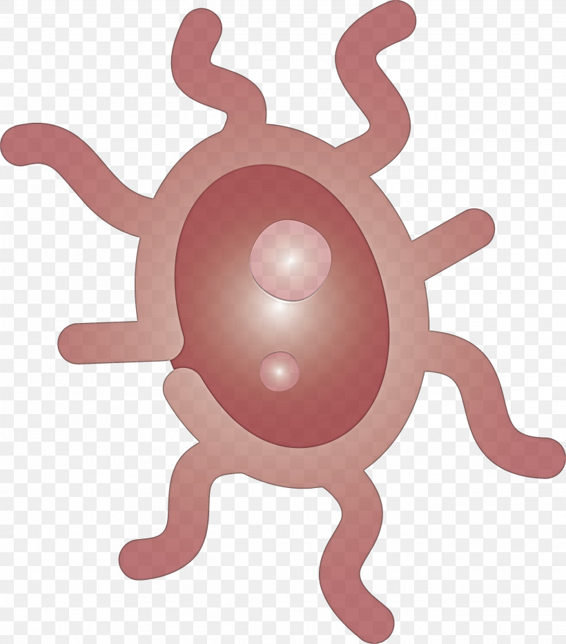 Bacteria Germs Virus, PNG, 2636x3000px, Bacteria, Cartoon, Germs, Octopus, Pink Download Free