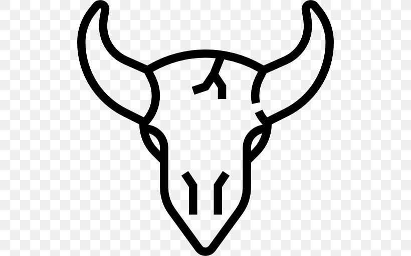 Cattle Line Clip Art, PNG, 512x512px, Cattle, Black And White, Cattle Like Mammal, Horn, Line Art Download Free