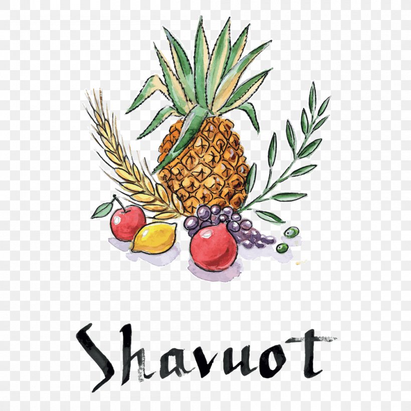 Shavuot Sukkot Jewish Holiday, PNG, 1000x1000px, Shavuot, Ananas, Diet Food, Food, Food Group Download Free