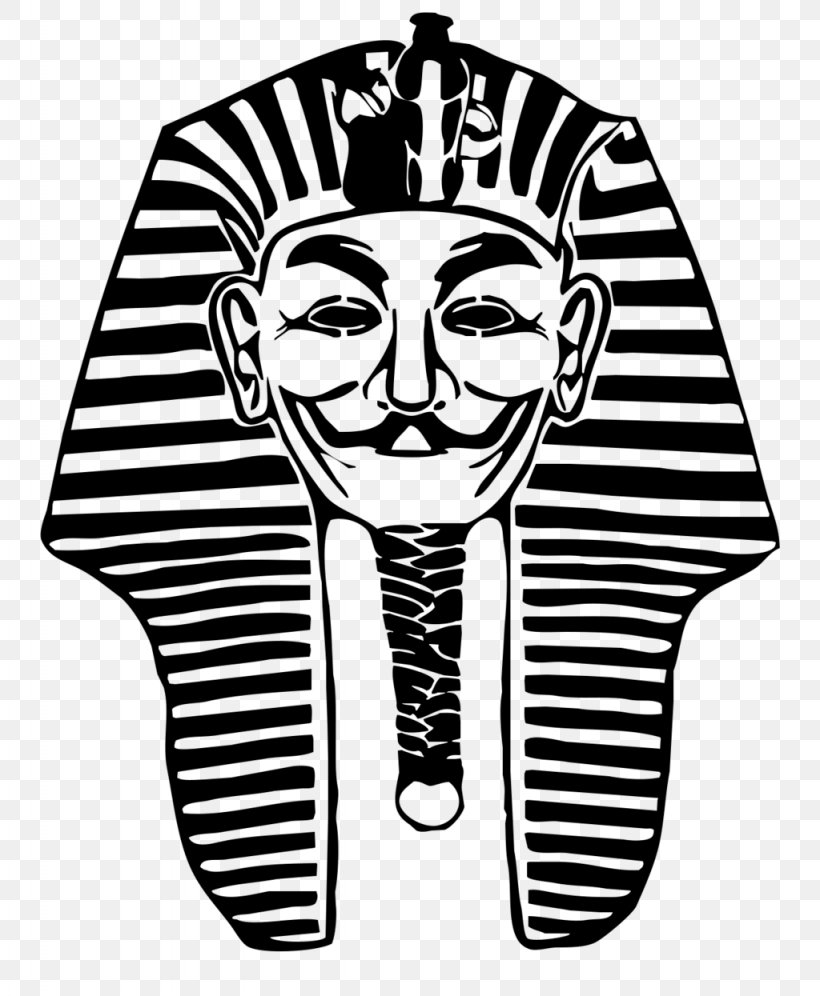 Tutankhamun's Mask Ancient Egypt KV62 Pharaoh, PNG, 1024x1245px, Ancient Egypt, Art, Black, Black And White, Drawing Download Free