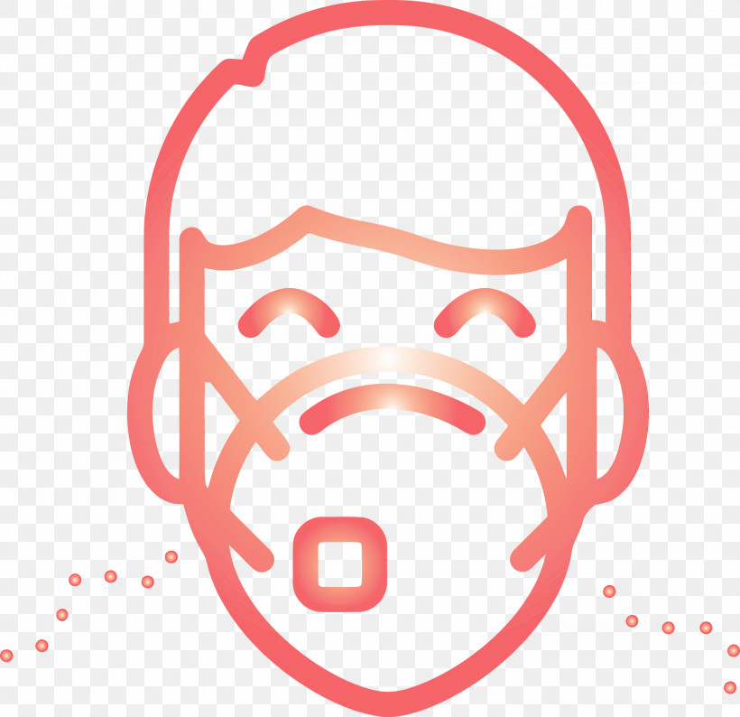 Head Line Mouth Symbol, PNG, 3000x2907px, Man With Medical Mask, Corona Virus Disease, Head, Line, Mouth Download Free