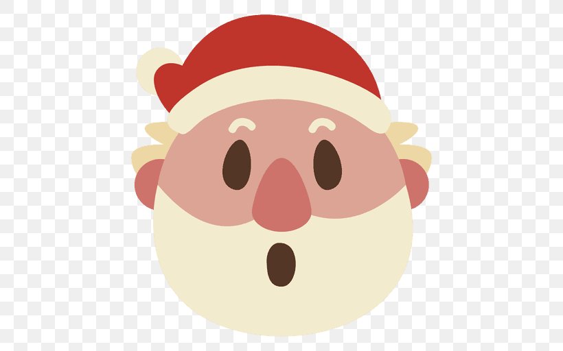 Santa Claus Christmas Emoticon Smile Clip Art, PNG, 512x512px, Santa Claus, Art, Cartoon, Cheek, Christmas Download Free