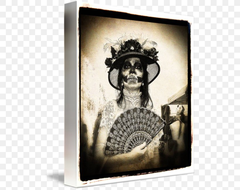 Black And White Picture Frames Death Painting Day Of The Dead, PNG, 518x650px, Black And White, Angels Of Death, Art, Canvas, Day Of The Dead Download Free