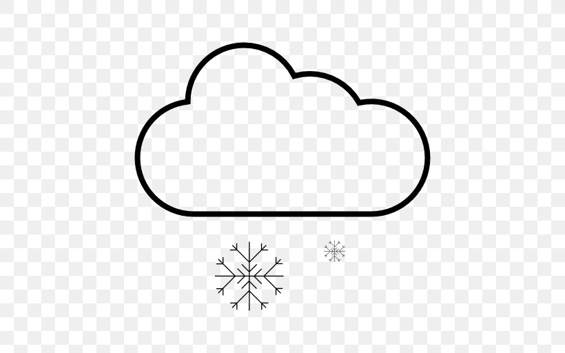 Snowflake Rain Cloud Winter, PNG, 512x512px, Snow, Area, Black, Black And White, Body Jewelry Download Free