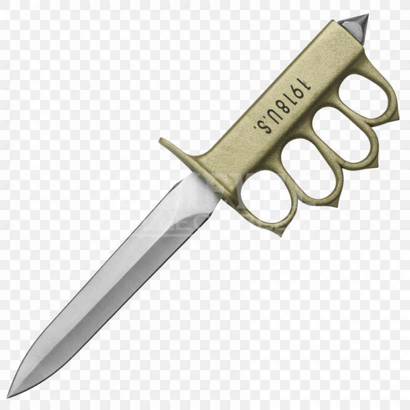 Trench Knife First World War Combat Knife Brass Knuckles, PNG, 850x850px, Knife, Blade, Bowie Knife, Brass Knuckles, Cold Weapon Download Free