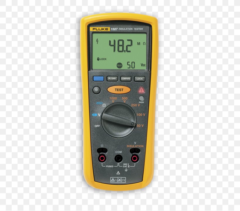 Multimeter Fluke Corporation Megohmmeter Electric Potential Difference Current Clamp, PNG, 376x721px, Multimeter, Current Clamp, Electric Potential Difference, Electrical Engineering, Electronic Test Equipment Download Free