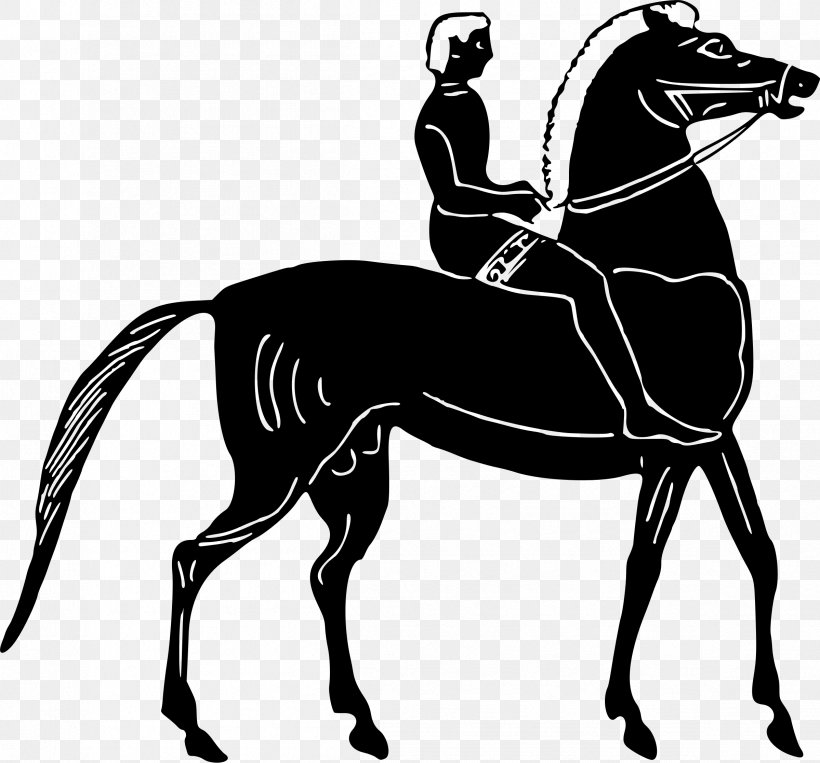 Horse Equestrian Clip Art, PNG, 2398x2234px, Horse, Bit, Black, Black And White, Bridle Download Free