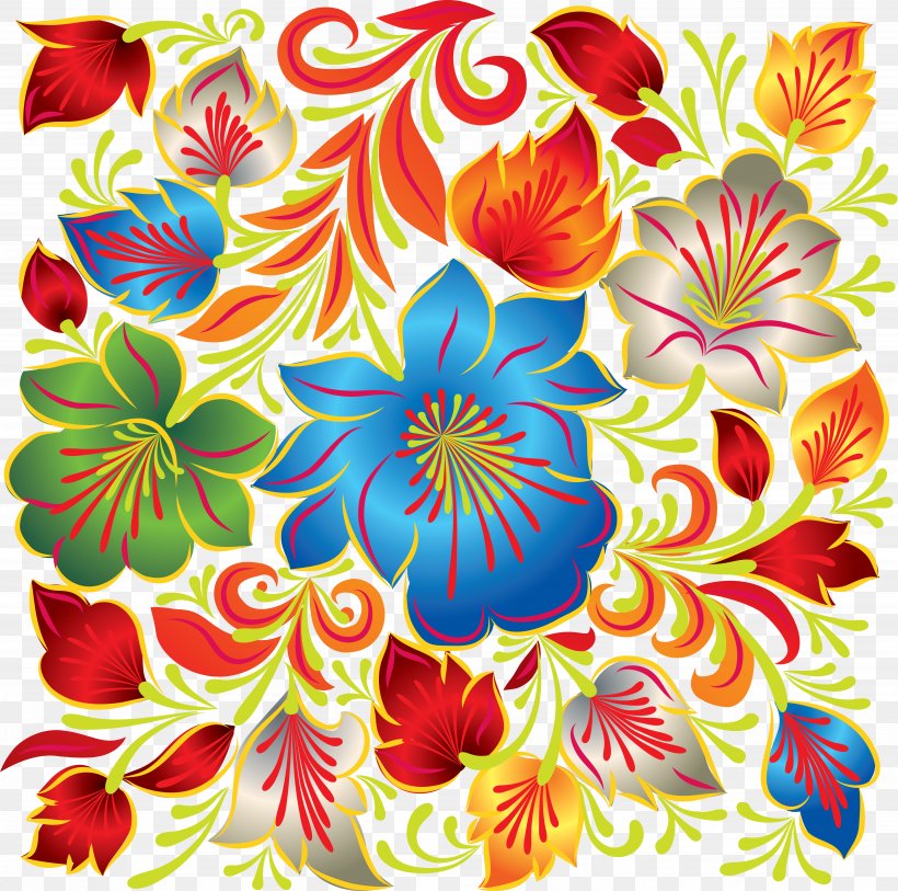 Khokhloma Vignette Art Clip Art, PNG, 5332x5290px, Khokhloma, Art, Chrysanths, Cut Flowers, Dahlia Download Free