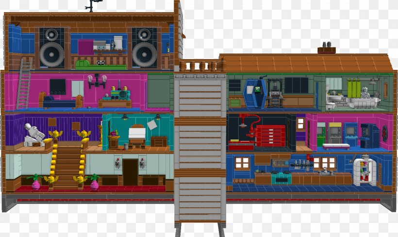 Maniac Mansion LucasArts Adventure Game SCUMM LEGO, PNG, 1440x859px, Maniac Mansion, Adventure Game, Dollhouse, Elevation, Facade Download Free