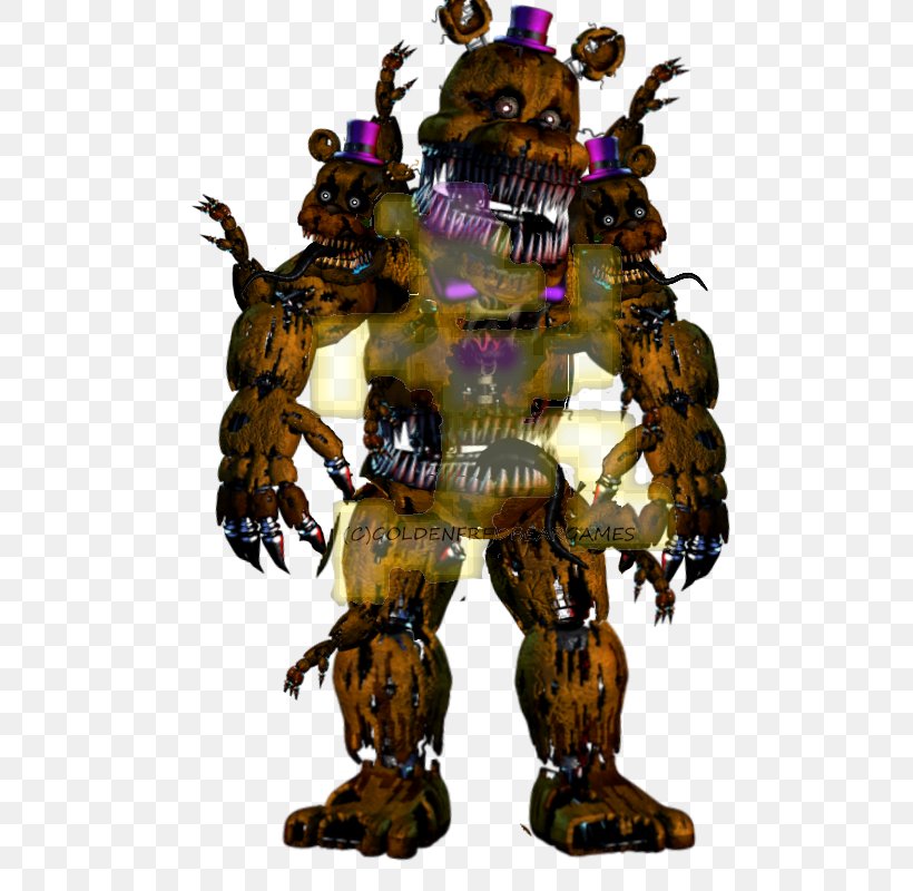 Five Nights At Freddy's 4 Animatronics Abomination Digital Art, PNG, 500x800px, Animatronics, Abomination, Action Figure, Action Toy Figures, Art Download Free