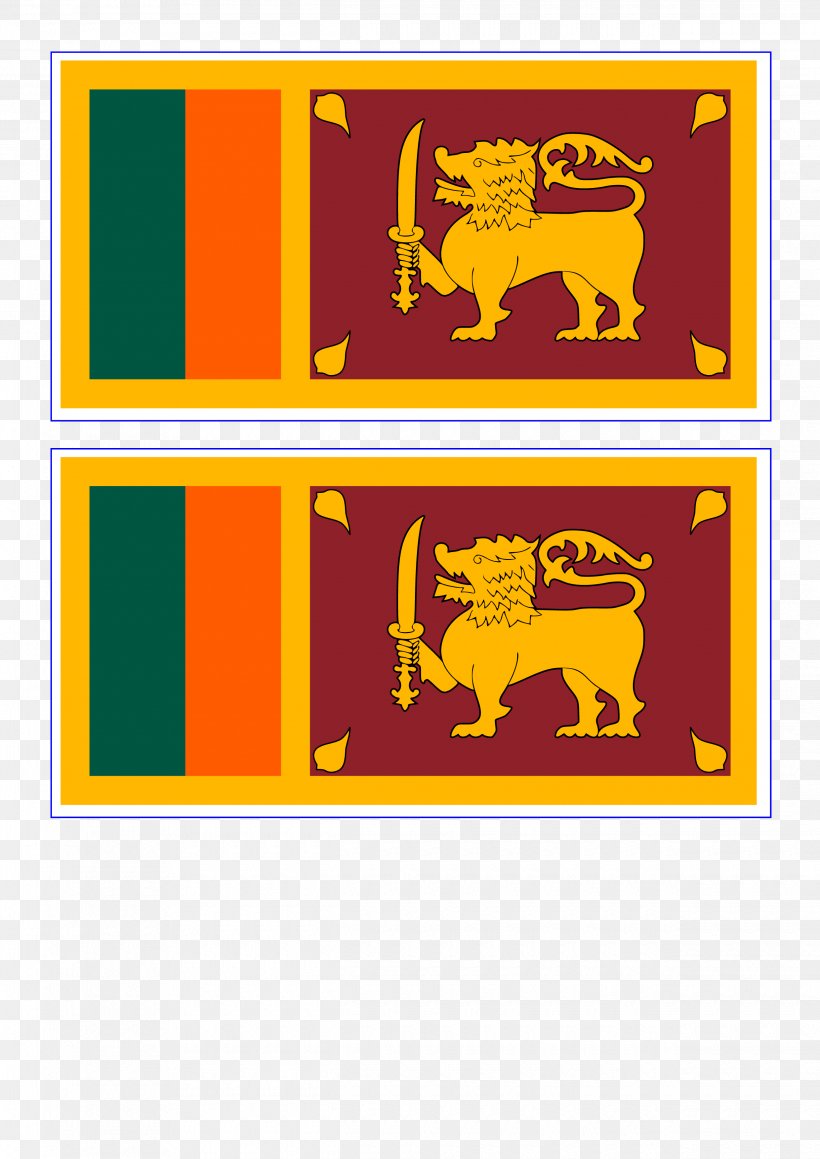 Flag Of Sri Lanka National Flag Palk Strait, PNG, 2480x3508px, Sri Lanka, Area, Brand, British Ensign, Country Download Free