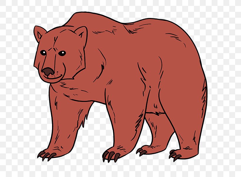 Grizzly Bear Giant Panda Drawing Image, PNG, 678x600px, Bear, Brown Bear, Carnivoran, Cartoon, Character Download Free