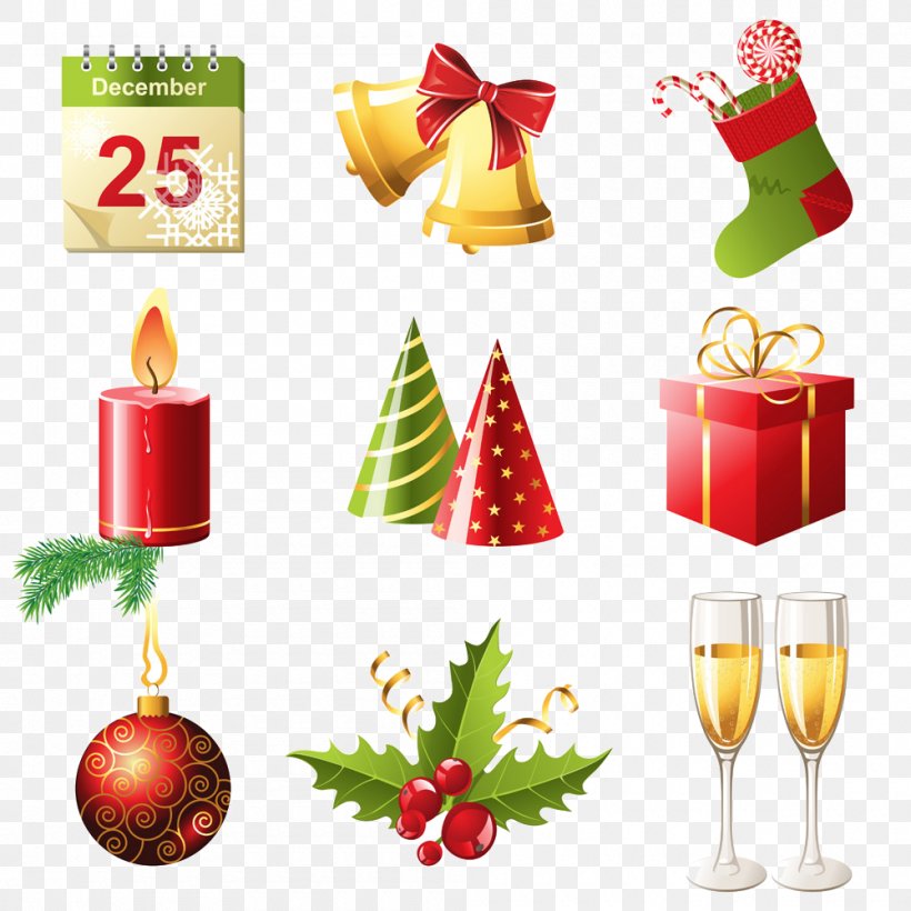 Christmas New Year Icon, PNG, 1000x1000px, Christmas, Candle, Christmas Decoration, Christmas Ornament, Christmas Tree Download Free