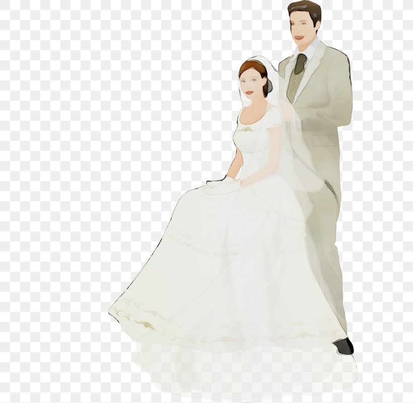Bride And Groom, PNG, 600x801px, Watercolor, Aline, Bridal Accessory, Bridal Clothing, Bridal Party Dress Download Free