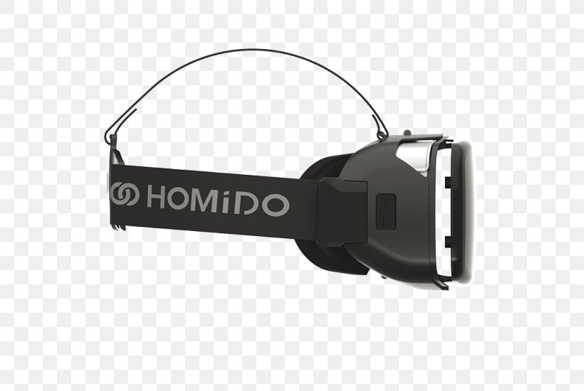 Virtual Reality Headset Head-mounted Display Homido, PNG, 750x550px, Virtual Reality Headset, Glasses, Hardware, Headmounted Display, Headphones Download Free