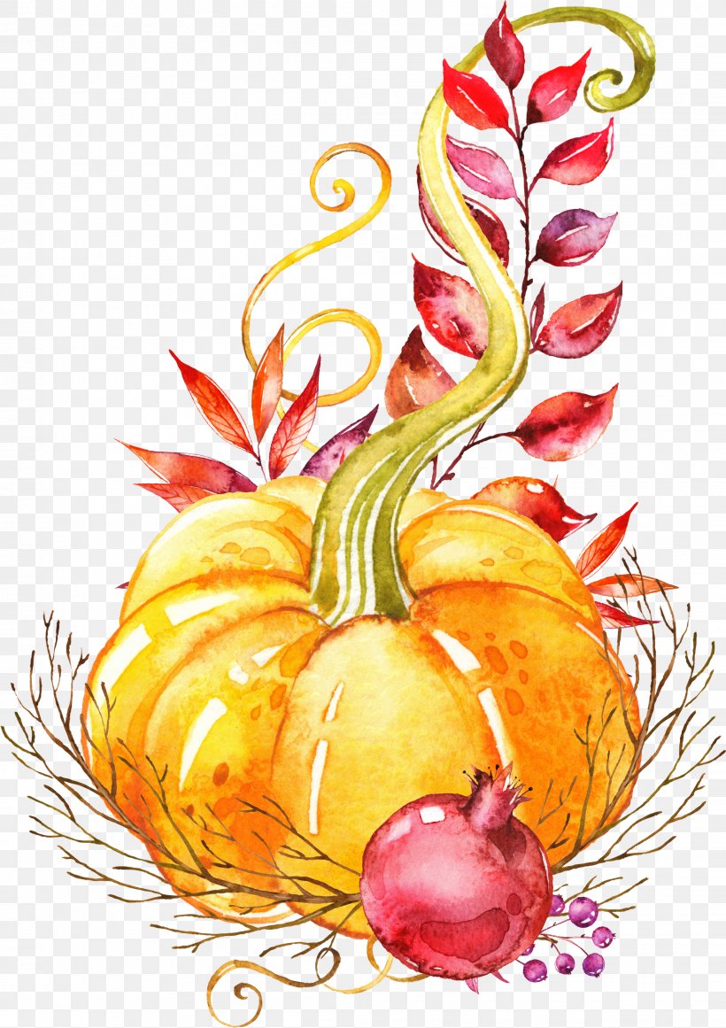 Pumpkin Autumn Vegetable Watercolor Painting Platter, PNG, 2082x2950px, Pumpkin, Apple, Art, Autumn, Diet Food Download Free