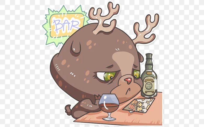 Reindeer Clip Art Illustration Carnivores, PNG, 512x512px, Reindeer, Carnivoran, Carnivores, Cartoon, Deer Download Free
