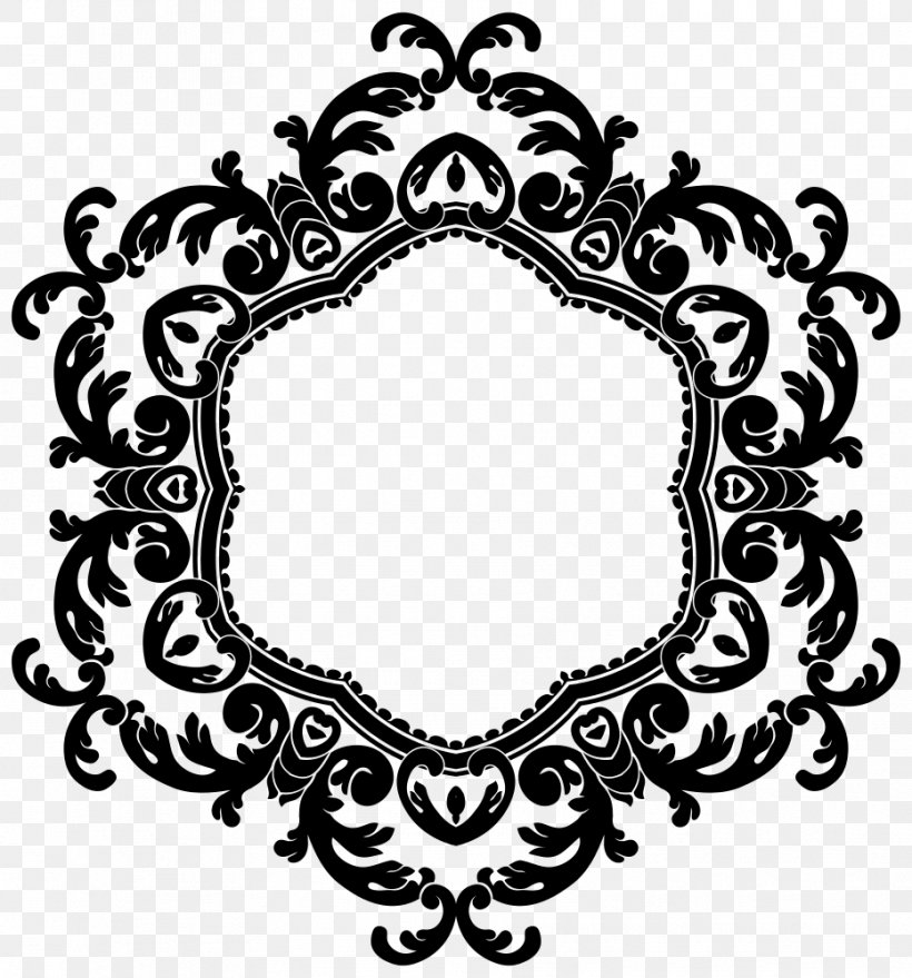 Borders And Frames Wedding Invitation Picture Frames Clip Art, PNG, 932x1000px, Borders And Frames, Black, Black And White, Decorative Arts, Flower Download Free
