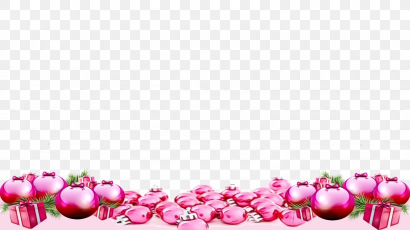 Pink Flower Cartoon, PNG, 1600x900px, Christmas Day, Bead, Body Jewellery, Computer, Flower Download Free
