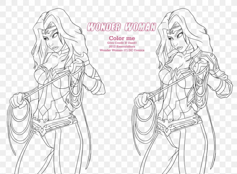 Wonder Woman Drawing Character Line Art Sketch, PNG, 900x662px, Watercolor, Cartoon, Flower, Frame, Heart Download Free