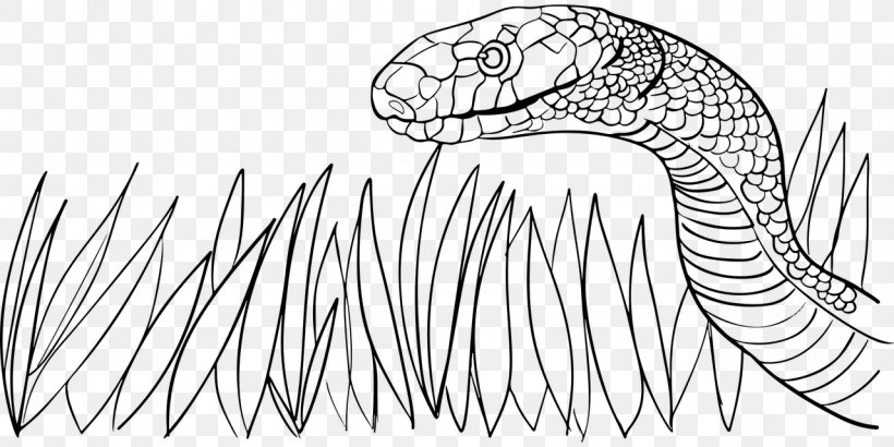 Reptile Snake Mongoose Vipers Clip Art, PNG, 1280x640px, Reptile, Area, Artwork, Beak, Black And White Download Free