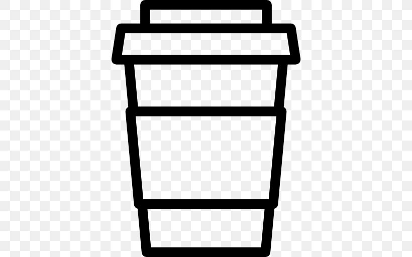 Cafe Iced Coffee Take-out Coffee Cup, PNG, 512x512px, Cafe, Black And White, Coffee, Coffee Cup, Cup Download Free