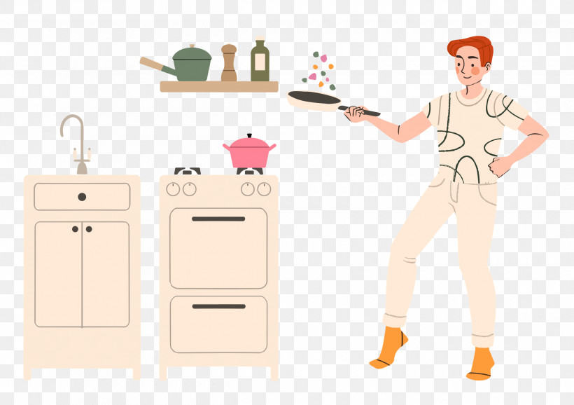 Cooking Kitchen, PNG, 2500x1763px, Cooking, Behavior, Cartoon, Geometry, Human Download Free