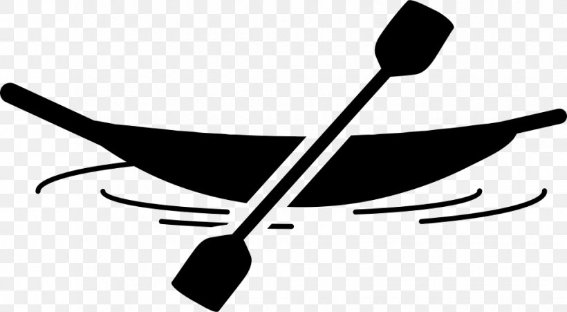 Canoe Rowing Paddle Clip Art, PNG, 980x540px, Canoe, Artwork, Black And White, Boat, Boating Download Free