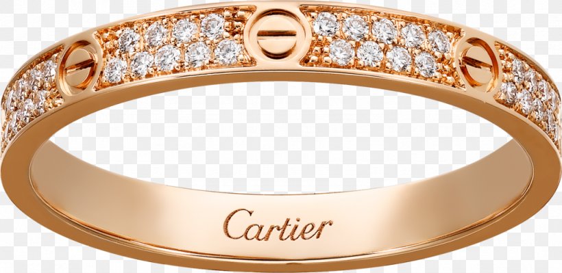 Cartier Love Bracelet Ring Jewellery Diamond, PNG, 1024x499px, Cartier, Bangle, Body Jewelry, Bracelet, Brilliant Download Free