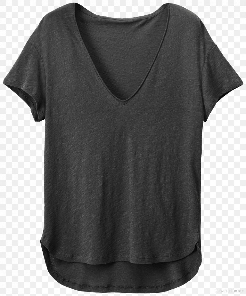 T-shirt Sleeve Shoulder Blouse, PNG, 850x1024px, Tshirt, Active Shirt, Black, Blouse, Neck Download Free