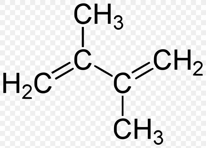 2,3-Dimethyl-1,3-butadiene Methyl Group Isoprene 2-Butene, PNG, 1280x919px, Methyl Group, Area, Black, Black And White, Brand Download Free