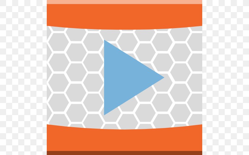 Blue Square Triangle Symmetry, PNG, 512x512px, Vlc Media Player, Area, Blue, Brand, Computer Software Download Free