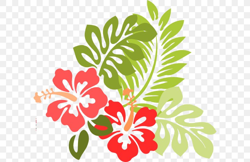 Hawaiian Flower Clip Art, PNG, 600x531px, Hawaii, Artwork, Branch, Cut Flowers, Drawing Download Free