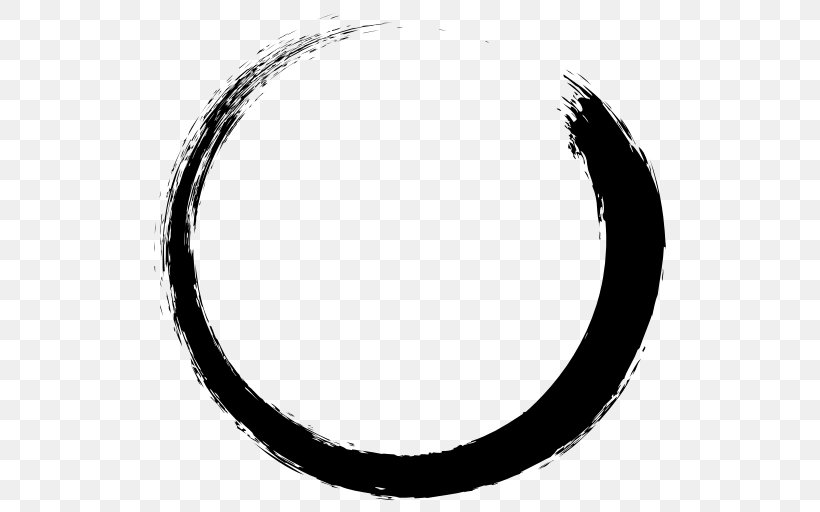 Zen Buddhism Symbol Religion, PNG, 512x512px, Zen, Black And White, Buddhism, Buddhist Symbolism, Crescent Download Free