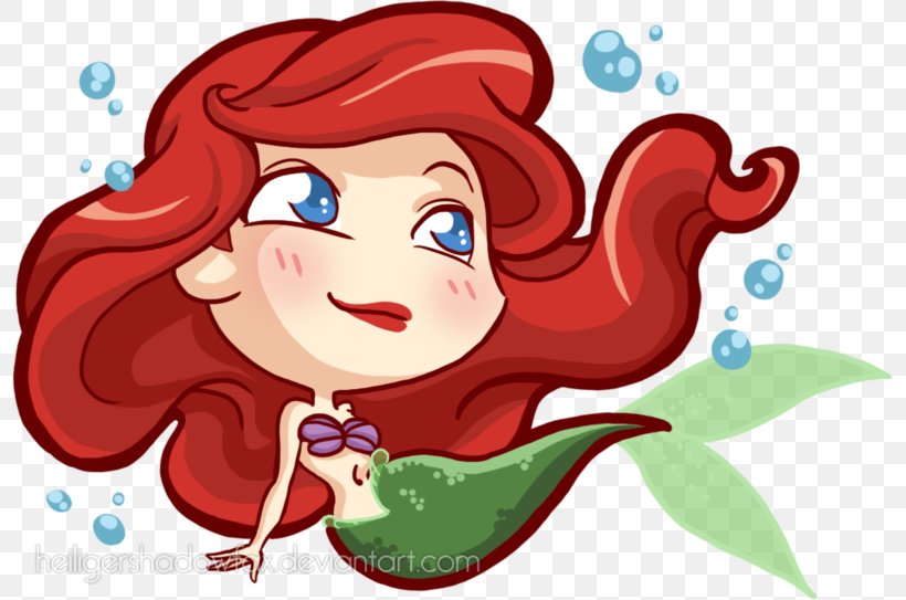 Ariel Chibiusa Mermaid Drawing, PNG, 800x543px, Watercolor, Cartoon, Flower, Frame, Heart Download Free