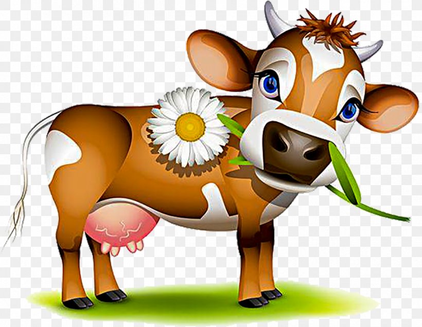 Jersey Cattle Royalty-free Clip Art, PNG, 1250x971px, Jersey Cattle, Cartoon, Cattle, Cattle Like Mammal, Food Download Free