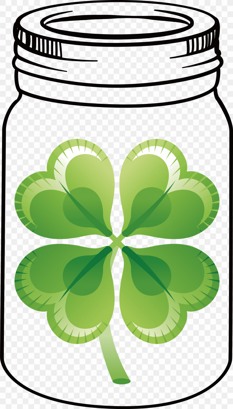 St Patricks Day Mason Jar, PNG, 1711x3000px, St Patricks Day, Clover, Fourleaf Clover, Holiday, Ireland Download Free