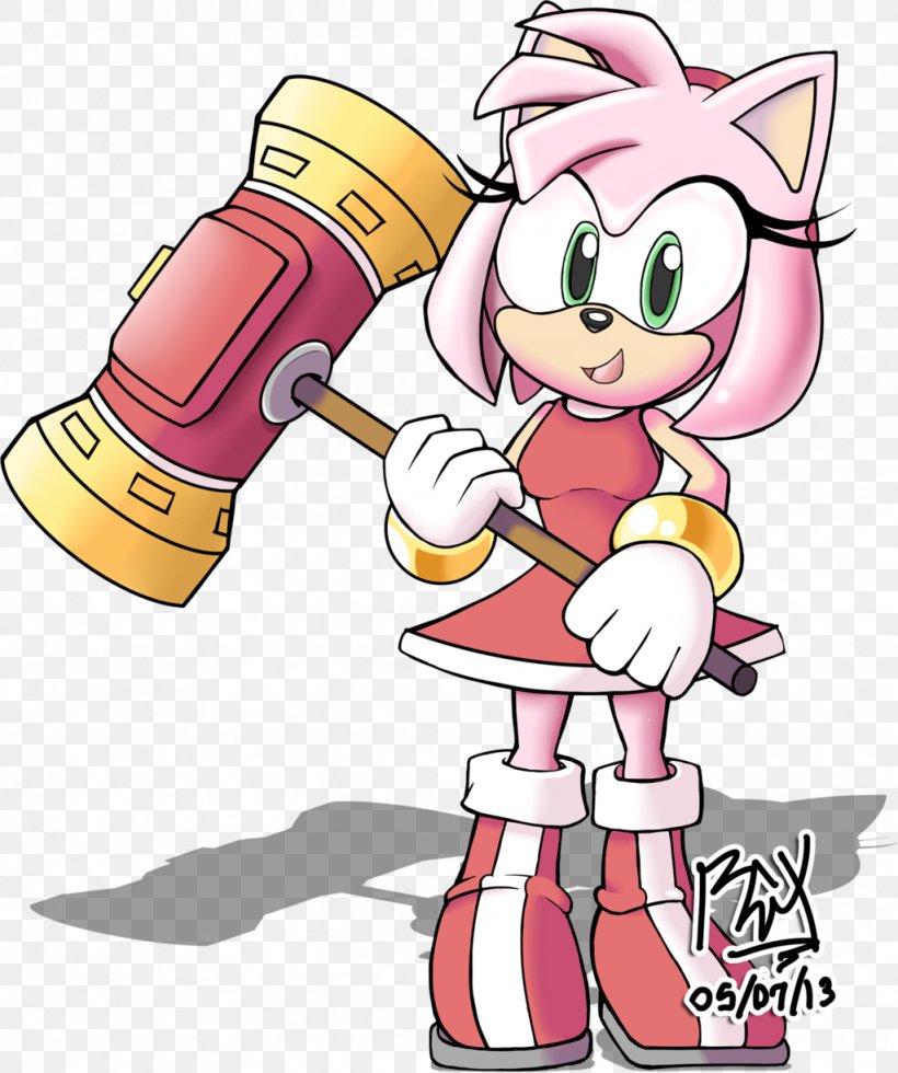 Amy Rose Sonic Colors Sonic And The Secret Rings Piko-Piko Hammer Drawing, PNG, 1024x1224px, Watercolor, Cartoon, Flower, Frame, Heart Download Free