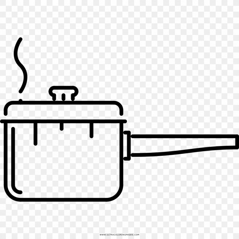 Drawing Coloring Book Cookware Stock Pots, PNG, 1000x1000px, Drawing, Area, Art, Black, Black And White Download Free