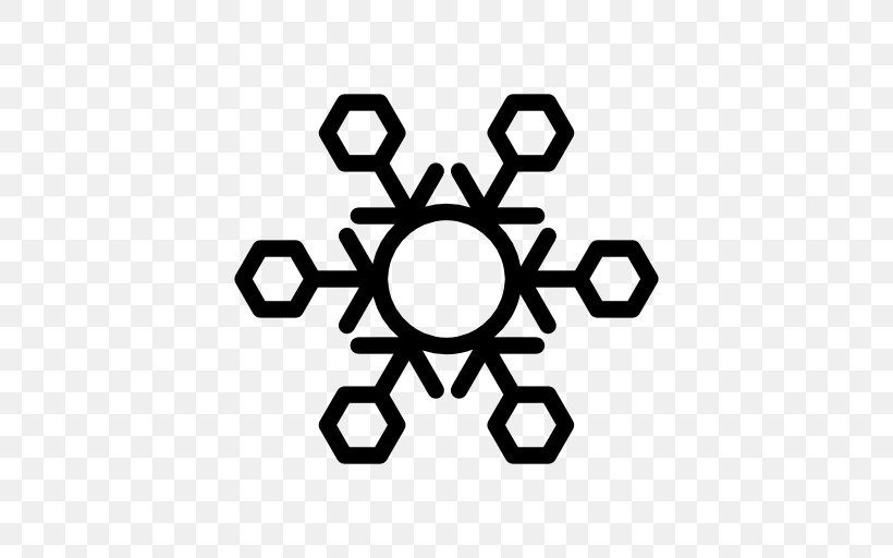 Snowflake, PNG, 512x512px, Snowflake, Art, Black And White, Cold, Drawing Download Free