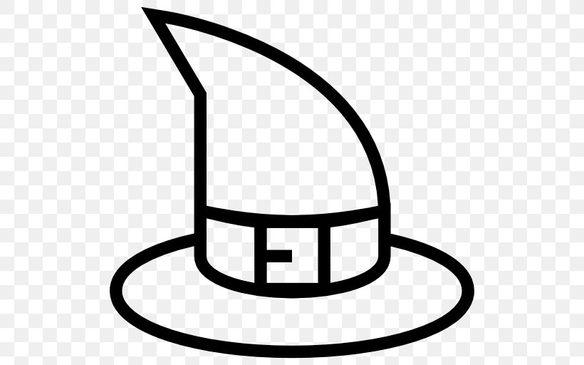 Witch Hat Halloween Clip Art, PNG, 512x512px, Witch Hat, Black And White, Coloring Book, Drawing, Halloween Download Free