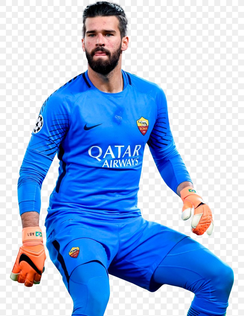 Alisson Becker Liverpool F.C. Brazil Football Goalkeeper, PNG, 753x1062px, 2014 Fifa World Cup, 2018, Alisson Becker, As Roma, Blue Download Free