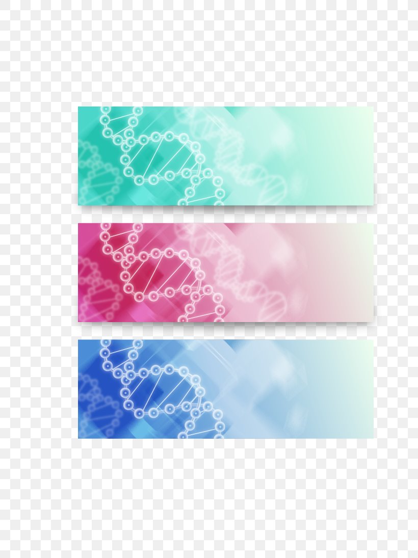 3 Color DNA Molecule Banner, PNG, 767x1095px, Dna, Aqua, Color, Gene, Helix Download Free