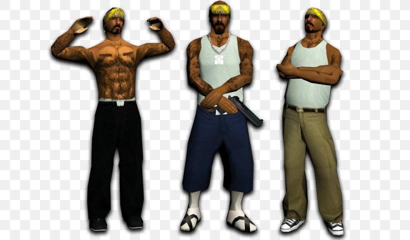 Grand Theft Auto: San Andreas San Andreas Multiplayer Grand Theft Auto V Grand Theft Auto: Vice City Mod, PNG, 640x480px, Grand Theft Auto San Andreas, Arm, Ballas, Costume, Grand Theft Auto Download Free
