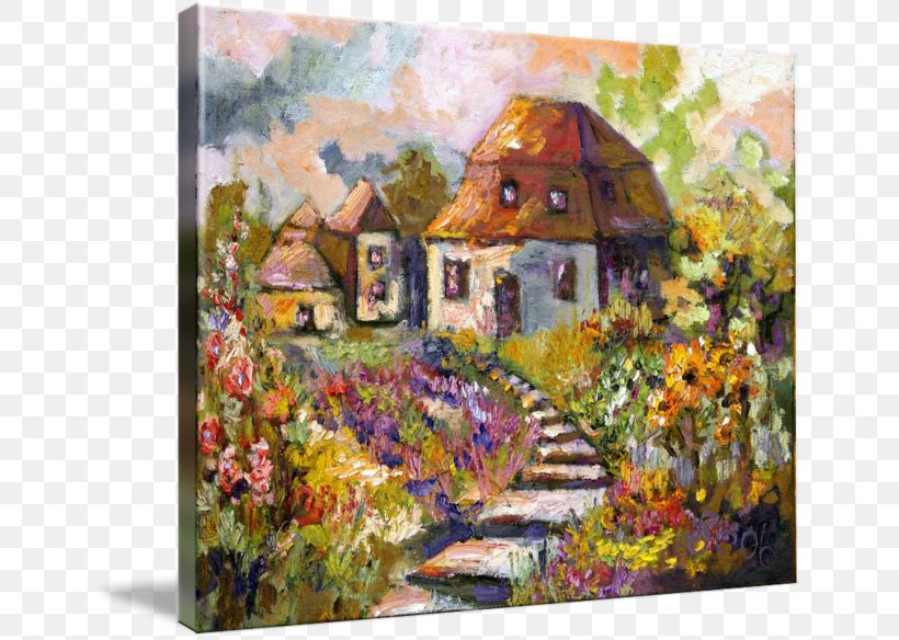 Still Life Cottage Garden Watercolor Painting Oil Painting Reproduction, PNG, 650x584px, Still Life, Acrylic Paint, Art, Artwork, Canvas Download Free