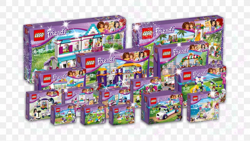 Toy Block LEGO Friends Lego City, PNG, 2256x1269px, Watercolor, Cartoon, Flower, Frame, Heart Download Free