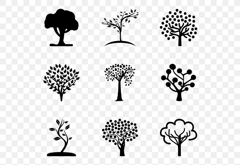 Tree Symbol, PNG, 600x564px, Tree, Black, Black And White, Branch, Cupressus Download Free