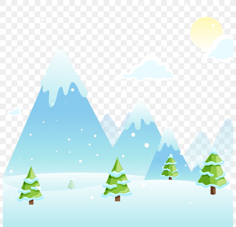 Snow Euclidean Vector Winter, PNG, 800x789px, Snow, Aqua, Cloud, Daytime, Green Download Free